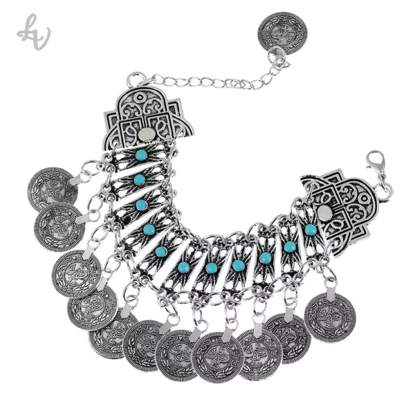 Ethnic Coin Bracelet Anklet